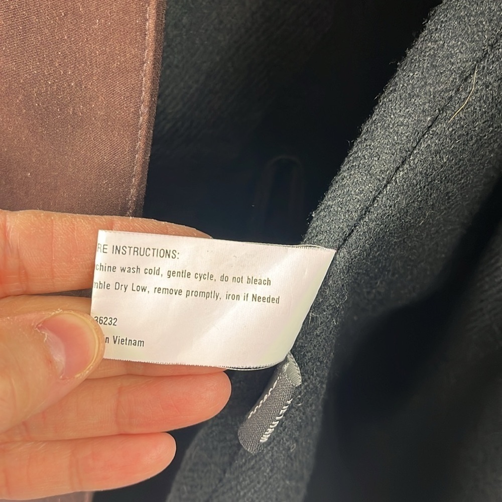 Gallery All Weather Brown Hooded Button Zip Trench Coat Womens Size L Classic - Picture 16 of 16